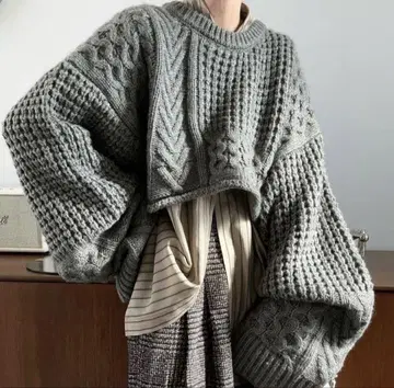 cft.sloth short alan knit 나마케모노 니트 택 포함