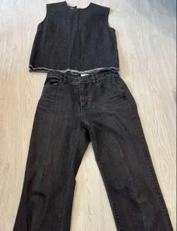 미라 오웬 그레이 데님 셋업