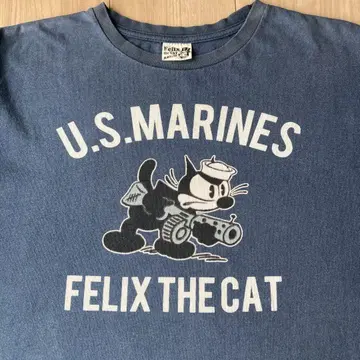 U.S. MARINES Felix the Cat 빈티지 T셔츠