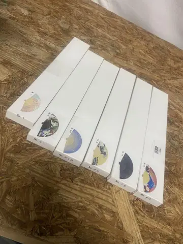 실크 부채 세트
