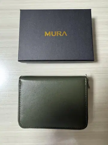 MURA 무라 아코디언 주름 지갑 그린