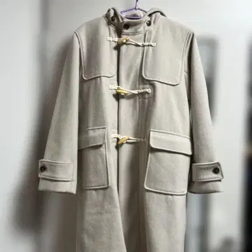 PARICI MARINE & WORK 멜톤 더플 코트 화이트