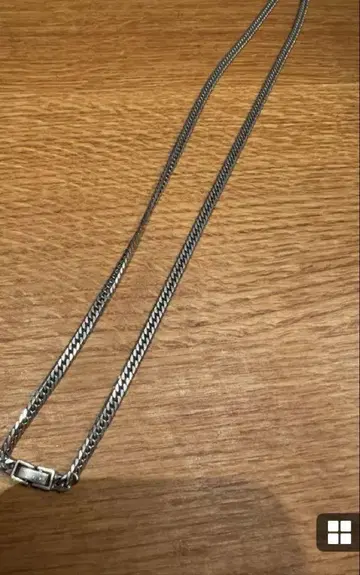 키헤이 실버 925 6면 더블 체인 목걸이 60cm 25g