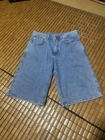 ZARA 데님 하프 팬츠 라이트 블루 L 사이즈
