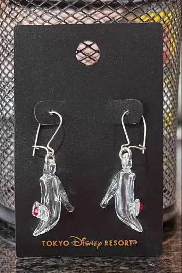 디즈니 귀걸이 유리 구두 신데렐라