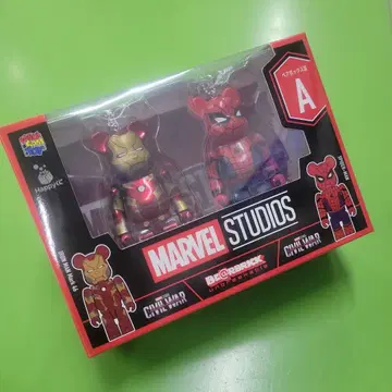 MARVEL BE@RBRICK A상 아이언맨 스파이더맨 미개봉 새상품급