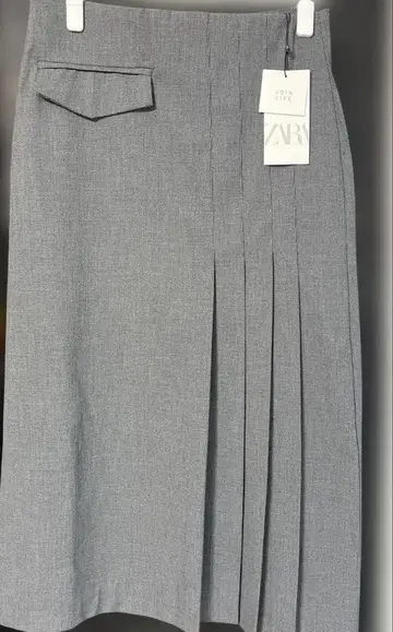 ZARA 롱 스커트 그레이색 택 포함 미사용품