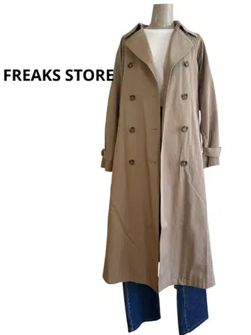 freak's store 프릭스스토어 트렌치코트 벨트 포함 요크