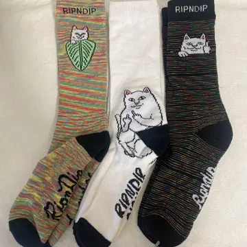 인기 RIPNDIP의 하이삭스 25~28cm 3켤레