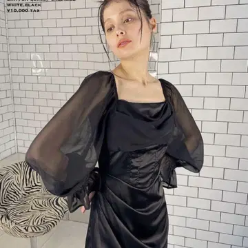 PELLICULE 페리큐르 쉬폰 코르셋 원피스