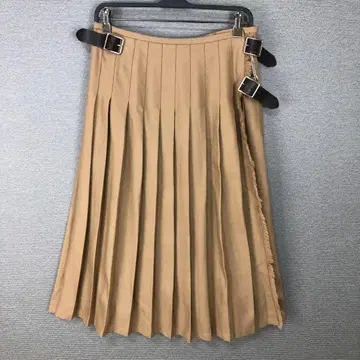 오닐 오브 더블린 로우웨스트 플리츠 스커트 베이지