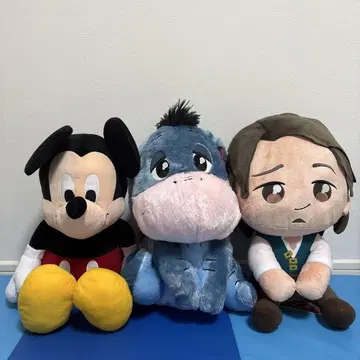 미키마우스 이요르 플린 라이더 봉제 인형 세트