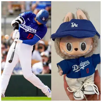 LABUBU 오타니 쇼헤이풍 다저스 4종 세트 인형 옷 덕질 옷 갈아입기
