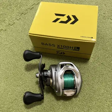 BASS X100HL 베이트 낚시릴 실버