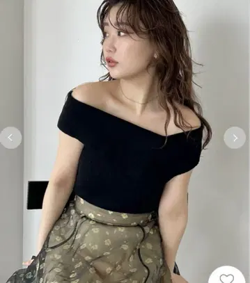2WAY 오프숄더 슬릿 니트