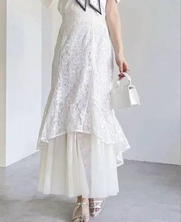 dazzlin 레이스 머메이드 스커트