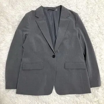 미사용품 GU 워셔블 테일러드 자켓 그레이 XL