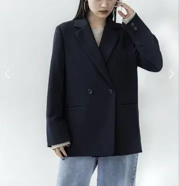crewre 더블 브레스트 트윌 자켓 사이즈 3 네이비