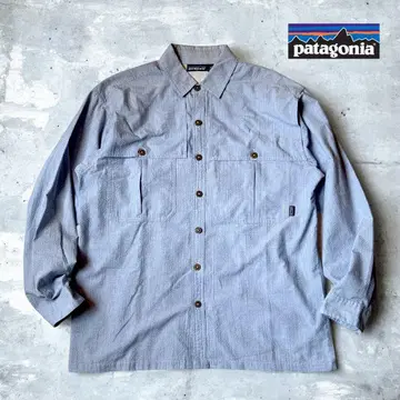Patagonia 2003년산 L/S 아일랜드 호퍼 셔츠 M 블루