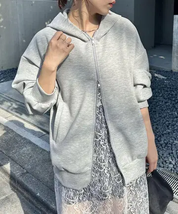 mystic 분또 후드티 그레이