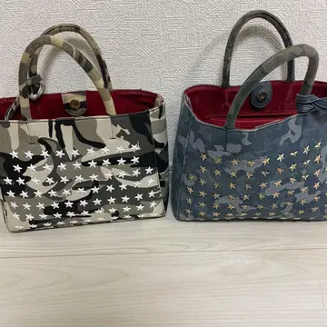 카모 패턴 토트백 (별 포함)