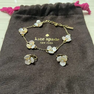 [ 새상품급 ] kate spade 케이트 스페이드 귀찌&팔찌 팬지