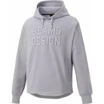 새상품 BEAMS DESIGN 제트 후드 맨투맨 그레이 XO 사이즈