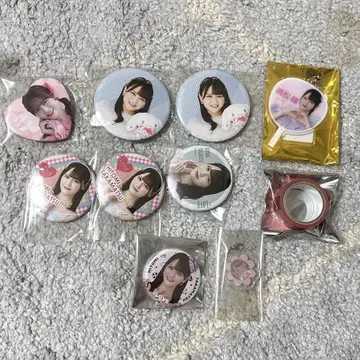 이코럽 타카마츠 히토미 캔뱃지 키링 마스킹 테이프