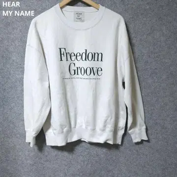 HEAR MY NAME Freedom Groove 맨투맨 화이트