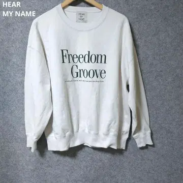 HEAR MY NAME Freedom Groove 맨투맨 화이트