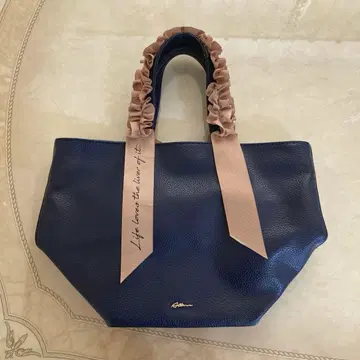 프릴백 핸드백 토트백 네이비 네이비 컬러
