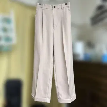 MAISON SPECIAL 와이드 슬랙스 허리밴딩