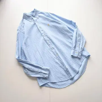 랄프 로렌 스트라이프 셔츠 블루 L