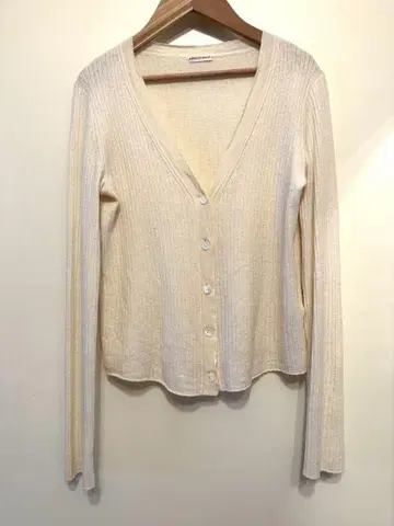 드레 스테리어 DRESSTERIOR 리브 니트 가디건 아이보리