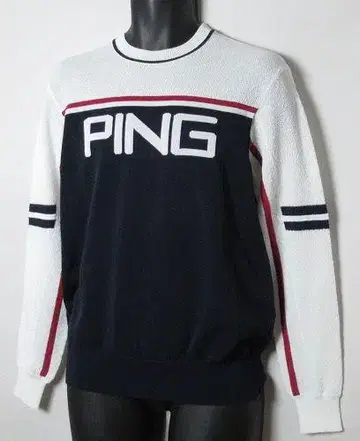 새상품 핑 PING 골프 크루넥 니트 풀오버 / 남성용 / M / 네이비