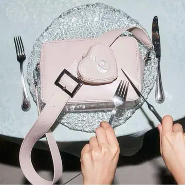 epine 하트 파우치 숄더백 핑크