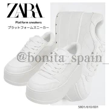 [ ZARA ] 사이즈 39 플랫 플랫폼 스니커즈