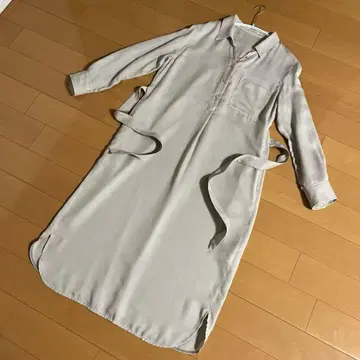 유나이티드 애로우즈 그린 라벨 셔츠 원피스 베이지 시착만 한 상품
