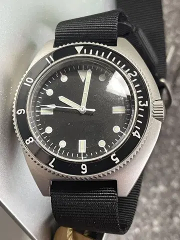 남성용 손목시계 BENRUS TYPE-1 실버 군용 시계