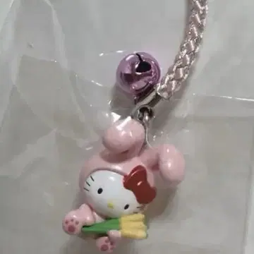 지역 한정 키티 산인 한정 화이트 토끼 키티 스트랩 택 포함 미사용