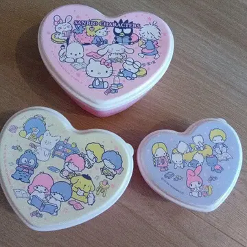 산리오 캐릭터즈 하트 케이스 3개 세트
