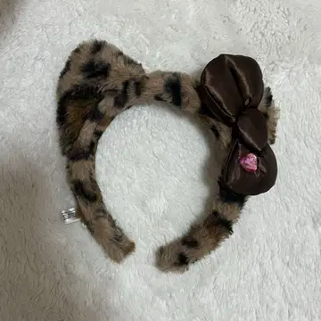 헬로키티 레오파드 무늬 머리띠