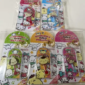 산리오 캐릭터즈 초콜릿 마스코트 참 5세트