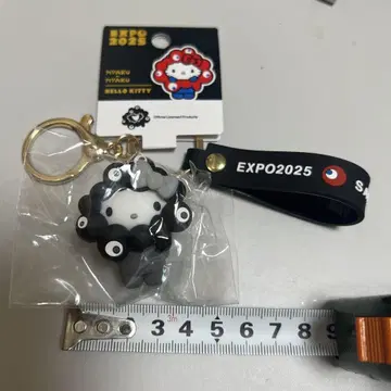 만박EXPO 키티 미야쿠미야쿠 산리오 블랙 키링