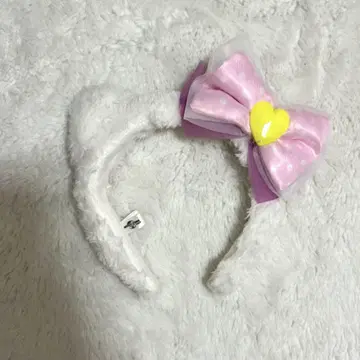 헬로키티 머리띠 핑크 리본
