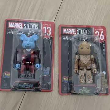 MARVEL Happy 복권 BE@RBRICK 2체 세트