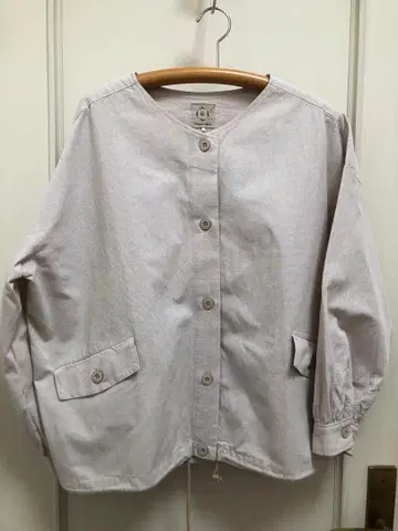 사만사 모스모스 노카라 자켓 베이지 프리 사이즈