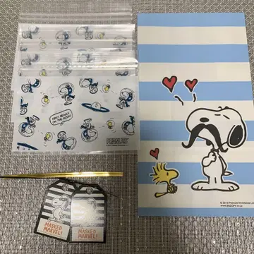 스누피 스트라이프 디자인 봉투 세트