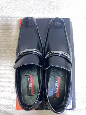 RONRONEO 블랙 비즈니스 슈즈 26cm