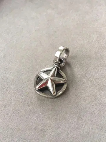 [새상품] silver925 STAR 스타 별 펜던트 탑 각인 있음